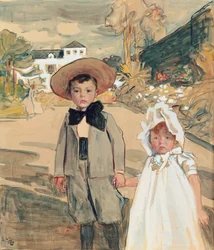 Die Kinder des Künstlers, ca. 1895